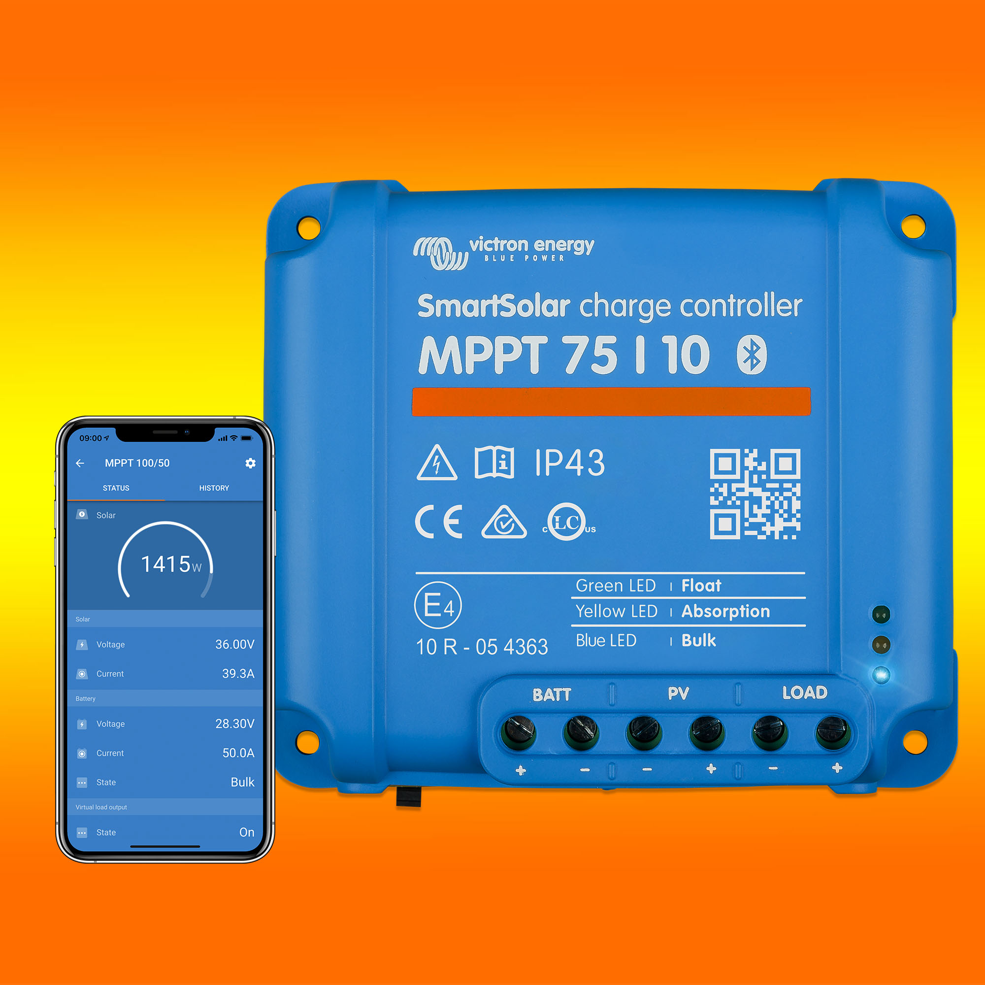 Victron 75/10 MPPT Laderegler SmartSolar mit Bluetooth