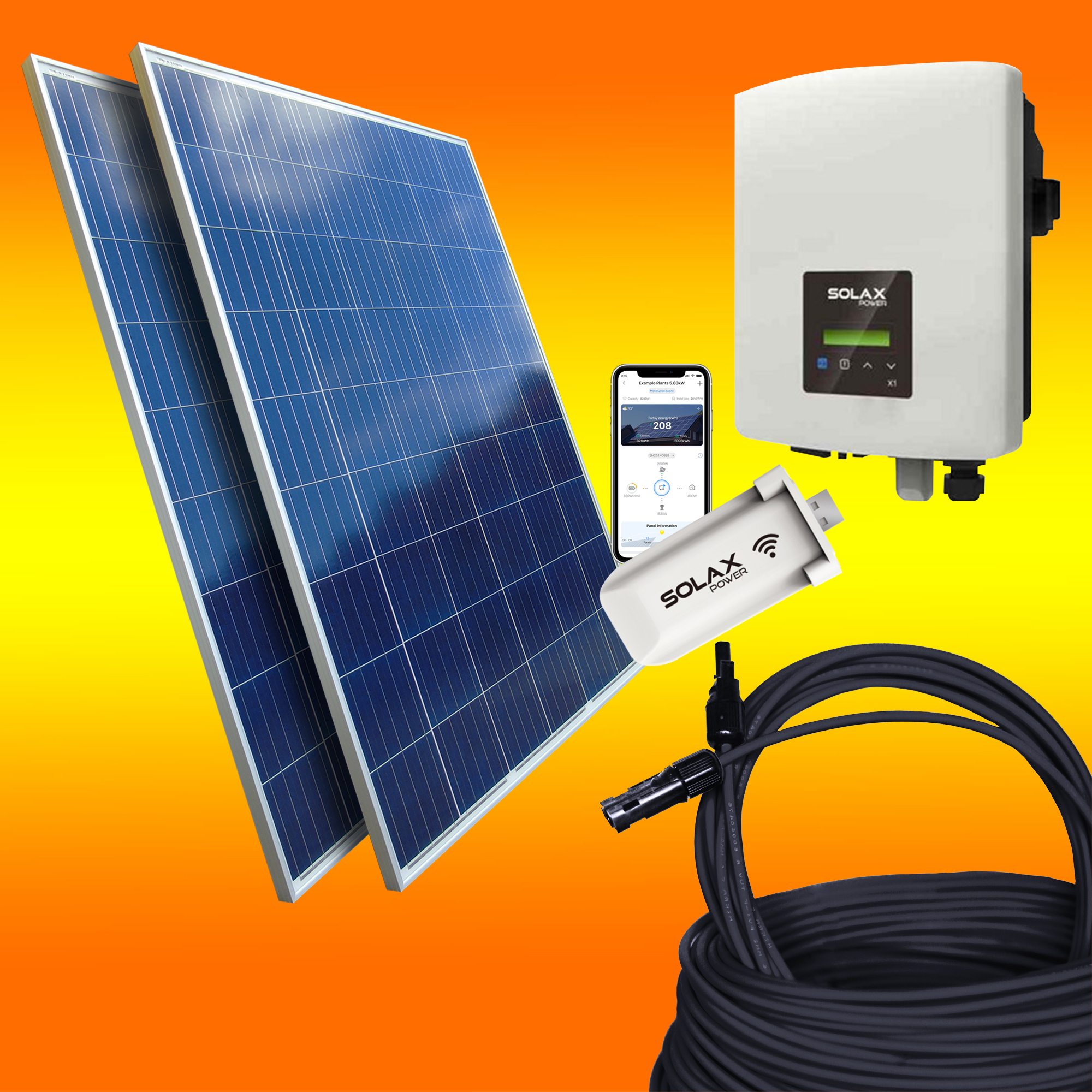 Solaranlage - bis zu 5 kW am Tag selbst erzeugen