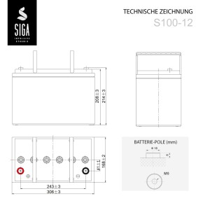 100Ah GEL Batterie 12V SIGA Helios