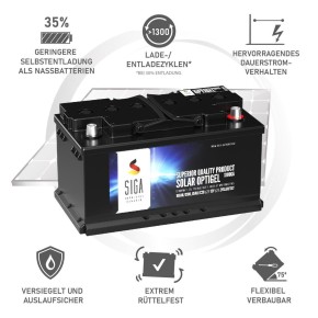 100Ah OPTIGEL Batterie 12V SIGA Solar (0% MwSt.*)