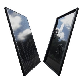 Solarmodul 130 Watt Monokristallin black schwarz MünchenSolar 12V Solarpanel