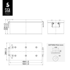 260Ah 12V Phaeton AGM GEL -Deep Cycle- Akku Batterie für Solar Wohnmobil Boot 0%