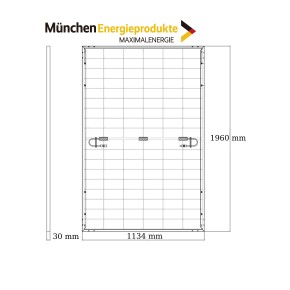 500Wp Solarmodul Monokristallin Glas/Glas Bifazial Full Black MünchenSolar (0% MwSt.*)