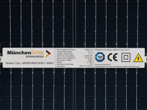500Wp Solarmodul Monokristallin Glas/Glas Bifazial Full Black MünchenSolar (0% MwSt.*)