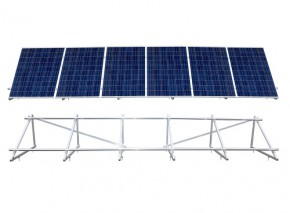 Aufständerung für 6 Module PV Solar Unterkonstruktion Montage