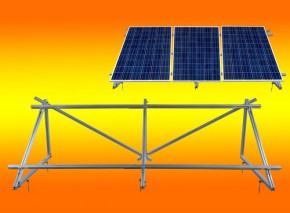 PV Solar Unterkonstruktion Aufständerung für 3 Module a 100Watt oder 130Watt