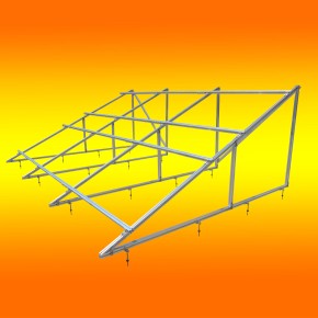 PV Solar Aufständerung (0% MwSt.*) 25 Grad für 12 Module / 2 Module Übereinander hochkant 0%