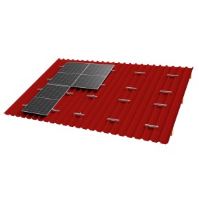 C-Schiene Trapezblech Montageschiene mit Lochbild und EPDM