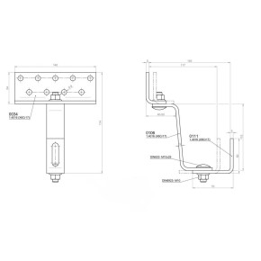 Dachhaken 3-fach verstellbar Edelstahl Dachpfannen Dachsteine (0% MwSt.*)