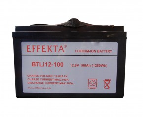 Effekta 100Ah Lithium LiFePO4 12V Batterie mit BMS 19% MwSt.