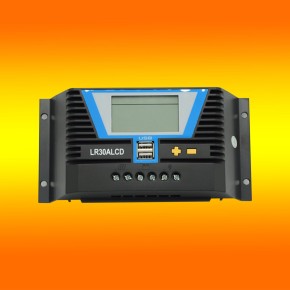 SolaMr 30A Solarladeregler 12V/24V Intelligenter Regler mit LCD-Display und doppeltem USB-Anschluss für Solarbatterien - ST6-30A SolaMr 30A Solarladeregler 12V/24V Intelligenter Regler mit LCD-Display und doppeltem USB-Anschluss für Solarbatterien - ST6-30A