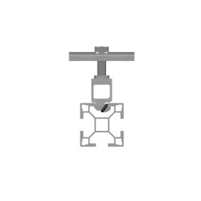 Mittelklemme universal Klick-System schwarz eloxiert (0% MwSt.*)