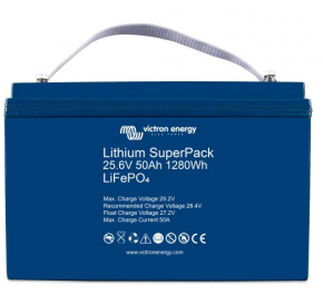Lithium Batterie 25,6V 50Ah Victron LiFePo4 SuperPack mit BMS (0% MwSt.*)